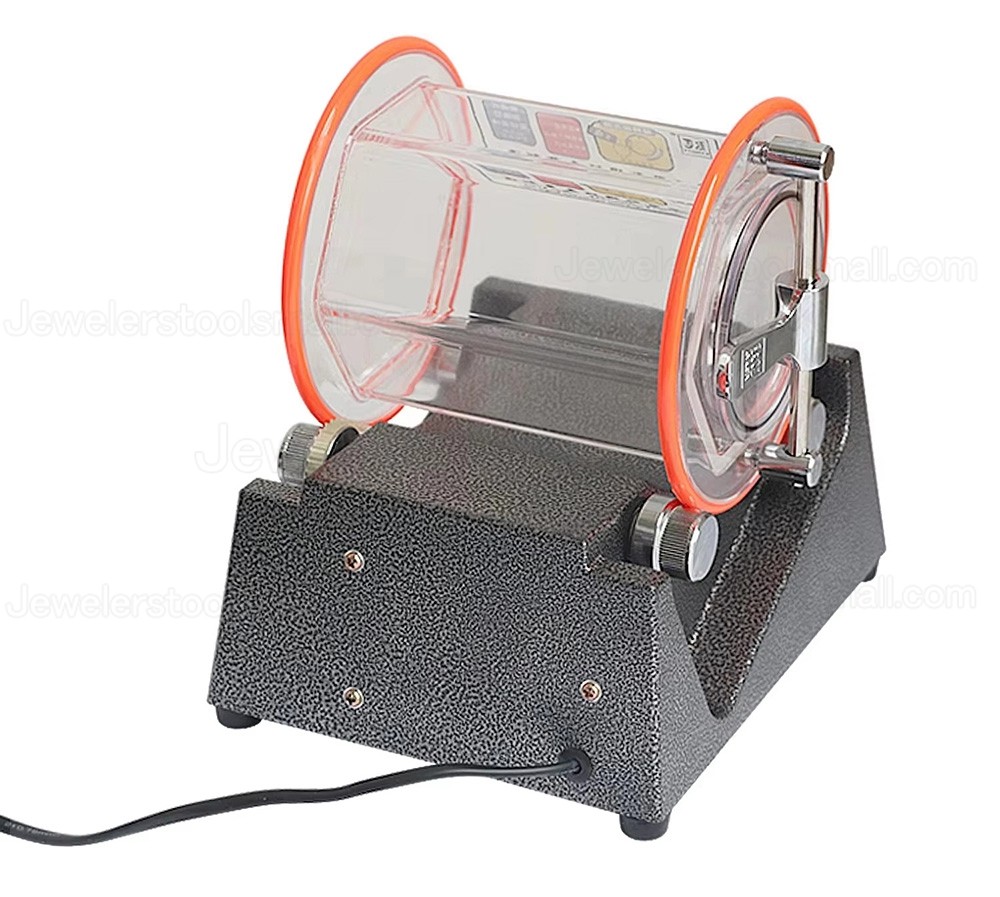 3Kg Mini Jewelry Rotary Tumbler Polisher Surface Polishing & Finishing Machine